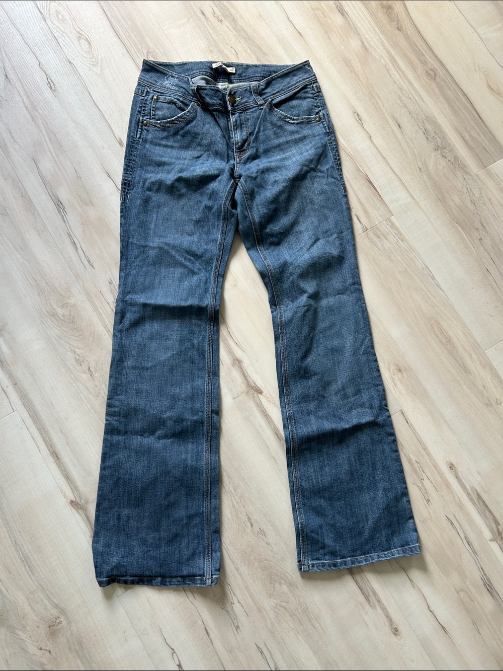 CAbi Women's Dark Blue Flare Jeans